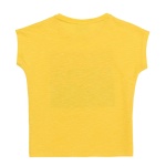 Girl's standart Light Yellow Crew Neck T-Shirt - Image 3