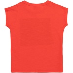 Girl's Standard Red Crew Neck T-Shirt - Image 2