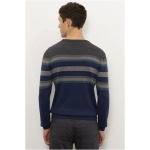 Men's Slim Indigo Sweater - Image 2