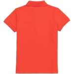 Girl's Standard red Basic Polo Neck T-Shirt - Image 3