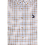 Men's Slim Blue Checkered Shirt - Image 6