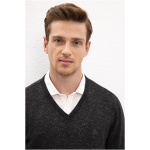 Men's Slim Black Sweater - Image 6