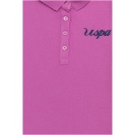 Girl's Standard purple Basic Polo Neck T-Shirt - Image 3