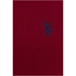 Men's Claret Red V-Neck Knitwear Sweater Basic - Image 4