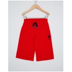 Kids Red Knitted Shorts