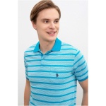 Men's Regular Petrol Polo Neck T-Shirt - Image 5