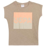 Girl's Standard Khaki Crew Neck T-Shirt