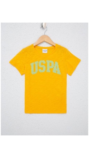 Girl's Standard yellow Basic PoloT-Shirt
