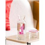 Barbie Printed Glass Carafe Jug with Lid 700 ml