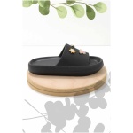 Bambi Black Gel Women's Slippers K04740320459