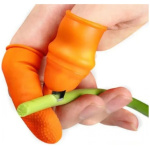 Ssilicone thumb knife finger peeler protector peeler glove medium - Image 2
