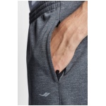 Dark Gray Melange Men's Sweatpants - Image 3
