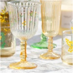 Rakle Botanical 4-Piece Footed Glass - 240 ml