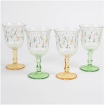 Rakle Botanical 4-Piece Footed Glass - 240 ml - Image 3