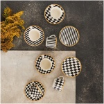Karaca Chekers Coffee Cup Set for 6 Persons 220 Ml