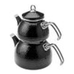 Karaca Crystal Black Enamel Midi Teapot Set - Image 2