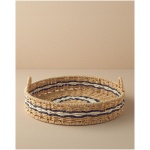 Venice Knitted Decorative Tray Natural-Black