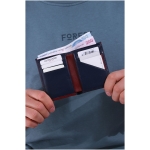 U.S. POLO ASSN. 8425-8426 GENUINE LEATHER WALLET CARD HOLDER NAVY BLUE - Image 2