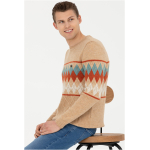 Men's Sand Melange Sweater - Image 4