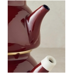 Copenhagen Enamel Mini Teapot Burgundy - Image 4
