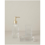 Merle Glass 3-Piece Bathroom Set Transparent - Image 6