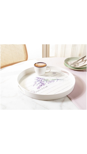 Madame Coco Lavender Round Tray