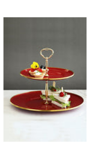 Troy Enamel Fold Cookie Holder Red