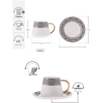 Globe 6 Person Coffee Cup Set 80 ml