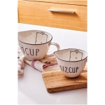Veva Set of 2 Porcelain Measuring Cups 250/500 ml - Image 5