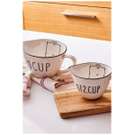 Veva Set of 2 Porcelain Measuring Cups 250/500 ml - Image 2