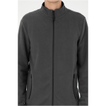 Regular Fit Anthracite Fleece Zipper Basic Cardigan - Image 3