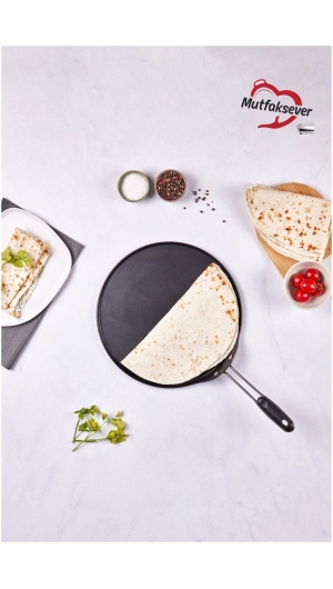 Kitchenware Biogranite Pancake And Lavash Pan 34 Cm Black