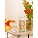 LCW HOME Winnie the Pooh Printed Glass Decanter with Cup Lid 700 Ml