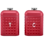 Diamond Carbon Steel Bread Box Storage Container Gift Red - Image 2