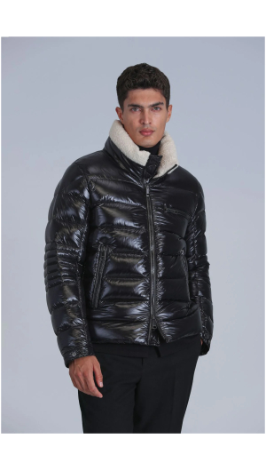 Mark Goose Down Coat Men Black