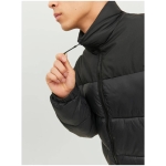 Jack&jones Toby Puffer Collar Men's Black Stand Collar Coat - Image 4