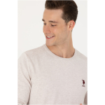 Men's Stone Melange Basic Sweater - Image 7