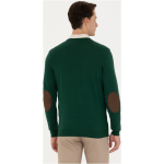 Men's Green Basic Sweater - Image 4