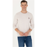 Men's Stone Melange Basic Sweater