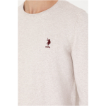 Men's Stone Melange Basic Sweater - Image 2