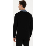 Men's Black Basic Sweater - Image 3